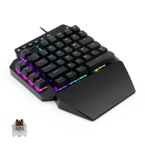 Teclado de Una Mano K700 44 Teclas RGB con Eje de Conmutación y Cable de 1M (Eje del Té)