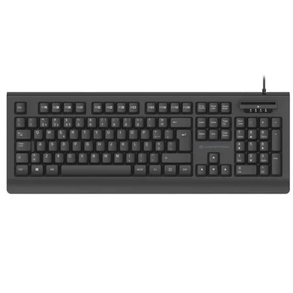 Teclado usab conceptronic kayne01es con lector dnie compatible con dni 3.0 y tarjeta sanitaria