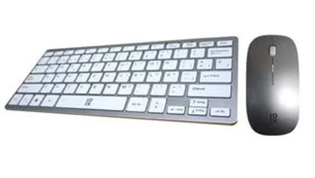 Teclado y raton usb primux c100 slim plata