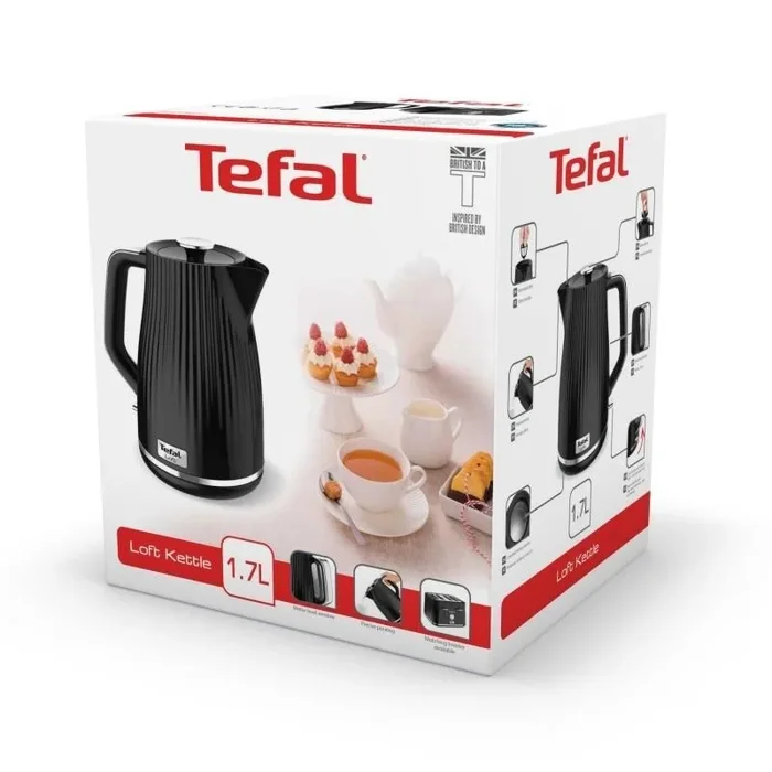 Tefal Loft KO2508 tetera eléctrica 1,7 L 2400 W Negro