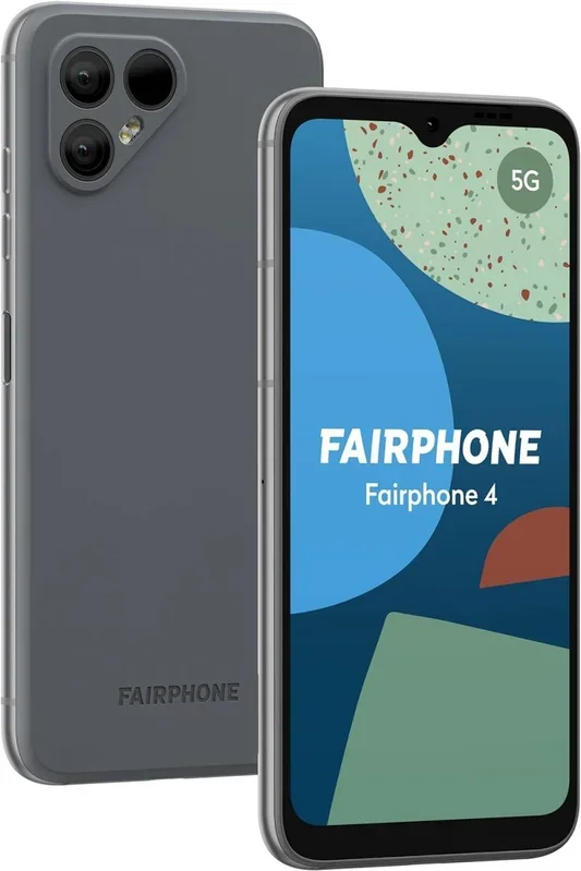 Teléfono Fairphone 4. Color Gris (Grey). 256 GB de Memoria Interna, 8 GB de RAM. Dual Sim. Pantalla Gorilla Glass de 6,3″. Cámara Trasera de 48 MP y Frontal de 25 MP. Smartphone completamente libre.