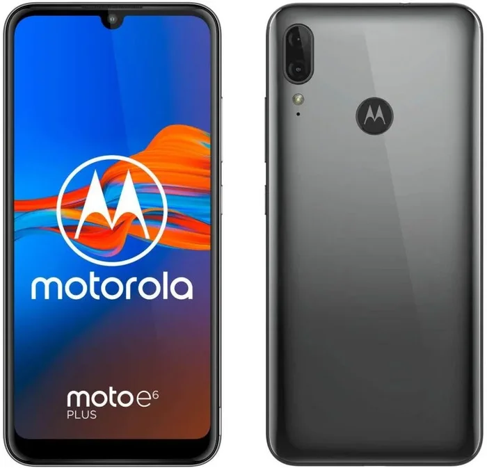 Teléfono Motorola Moto E6 Plus, Color Gris (Grey), 32 GB de ROM, 2 GB de RAM, Pantalla de 6,1″ Max Visión, Doble Cámara de 13 MP, Sistema Android 9.0, Dual SIM. Smartphone completamente libre + Funda.