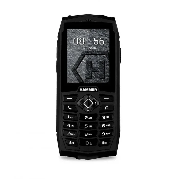 Telefono movil hammer 3 negro y plateado 2.4pulgadas – dual – sim – 2g