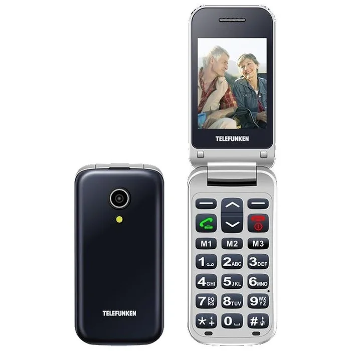 Teléfono móvil telefunken tm 210 para personas mayores/ azul izy