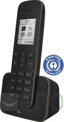 Telekom Sinus 207 – Teléfono (Teléfono analógico, Terminal inalámbrico, 150 entradas, Negro)
