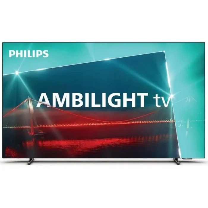 Televisor philips 65oled718 65’/ ultra hd 4k/ ambilight/ smart tv/ wifi