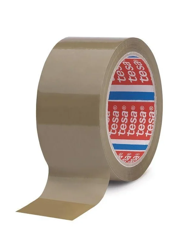 Tesa precinto pp caucho natural marrón 66×50 -6u-