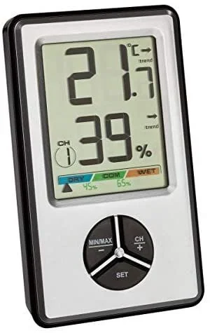 TFA-Dostmann 30.5045.54 estación meteorológica digital Negro, Plata Batería