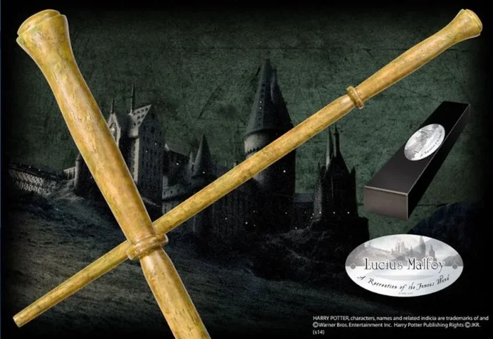 The Noble Collection La Noble colección Lucius Malfoy Varita de Personaje