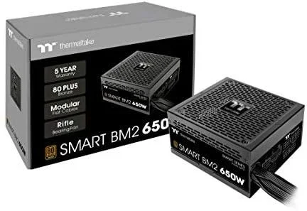 Thermaltake Smart BM2 unidad de fuente de alimentación 650 W 20+4 pin ATX ATX Negro