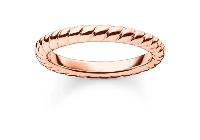 Thomas Sabo tr1978 – 415 – 12 Anillo Cordón Efecto Rosé de Sonido Talla 46