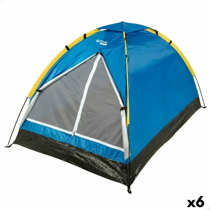 Tienda de campaña aktive 2 personas 120 x 100 x 200 cm (6 unidades)