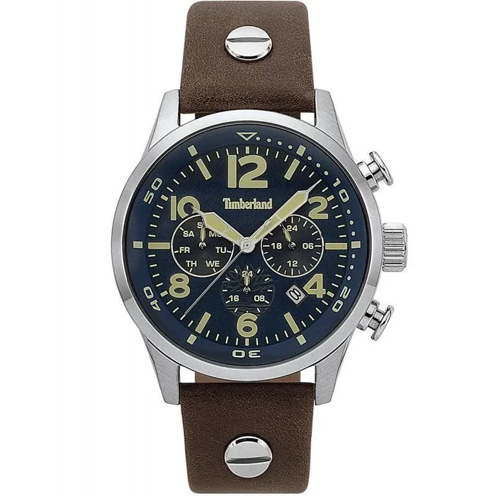 Timberland Reloj Multiesfera para Hombre de Cuarzo con Correa en Cuero TBL.15376JS/03