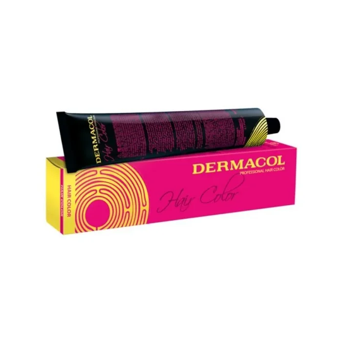 Tinte Profesional Permanente / Dermacol / Color 6/44 Cayenne con alta cobertura y duración, fórmula nutritiva para brillo intenso y color vibrante, 60 ml