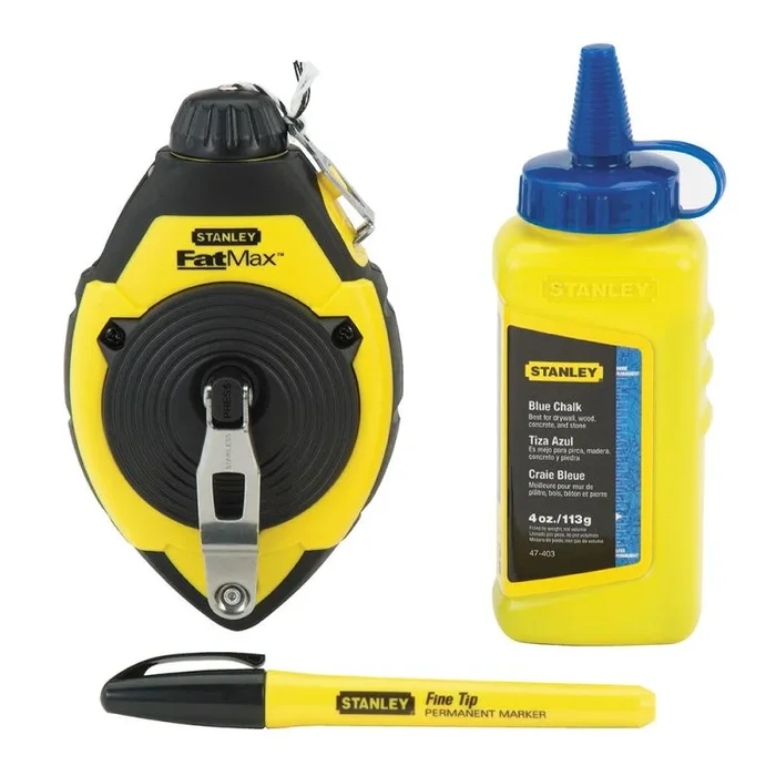 Tiralíneas fatmax® 30m + polvo + nivel de cordel 0-47-681 stanley