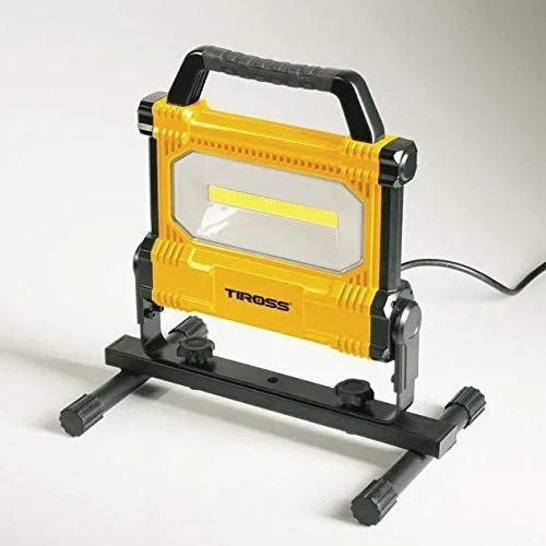 Tiross TS1847 – Foco LED (30 W, 3000 lm, 5 m de cable, IP54, resistente a salpicaduras, para interiores y exteriores)