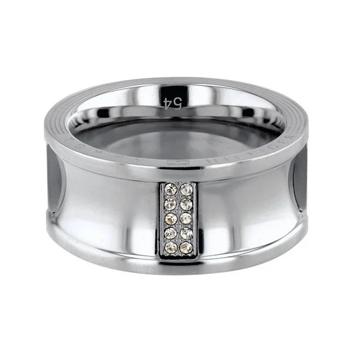 Tommy Hilfiger Anillo de mujer de acero inoxidable 56 plata 32000092