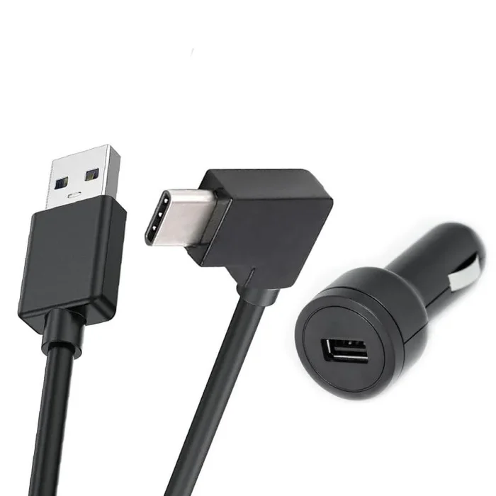 Tomtom Cargador de Coche y Cable USB-A a USB-C para navegadores por satélite de 6″ y 7″ (por Ejemplo, GO Superior, GO Navigator 2a generación, GO Camper MAX 2a generación, GO Expert Plus