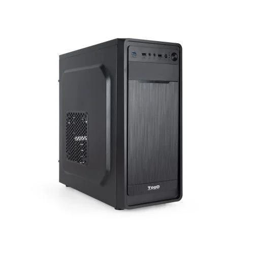 TOOQ TQC-5701U3C-B – Caja Semitorre ATX/MicroATX/Mini-ITX, 1xUSB 3.0, 2xUSB 2.0, Audio HD, 9 Bahías para Discos, Acero, Color Negro