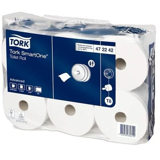 Tork SmartOne Papel Higiénico Blanco T8, 472242