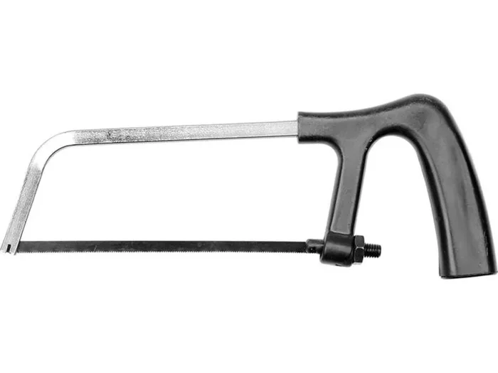 TOYA 27600, Arco de Sierra de 150 mm, mango de plástico, ideal para madera, metal y plástico, diseño compacto, 1 pieza.