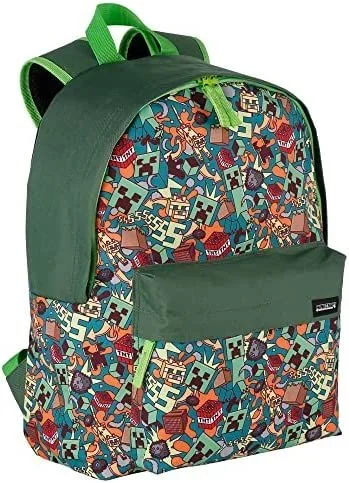 Toybags mochila minecraft crazy diseño americano adaptable a carro – 2 bolsillos