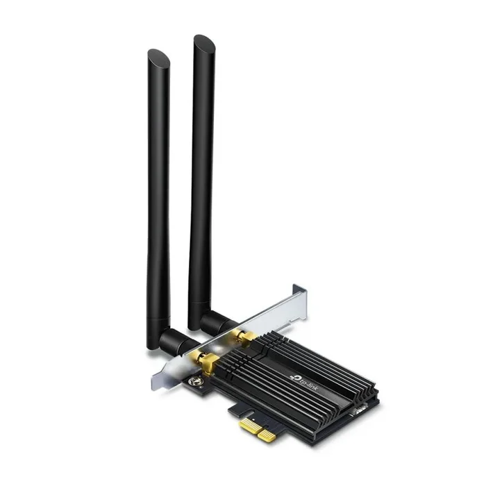 TP-Link Archer TX50E – Tarjeta de Red PCLe AX3000, Wi-Fi 6 con Bluetooth 5.0 (Dos Antenas multidireccionales, Intel Wi-Fi 6, disipador de Calor, estándar de cifrado WPA3, Ahorro de Espacio)