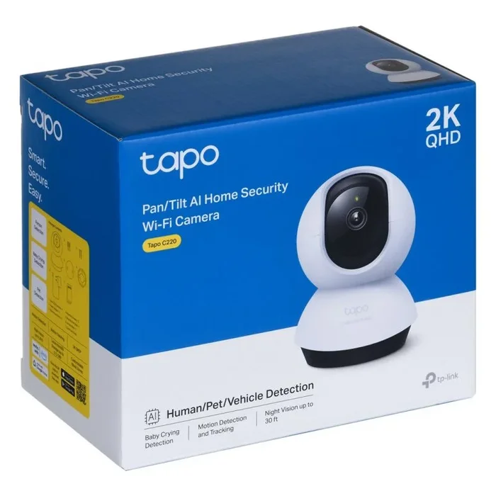TP-Link Tapo C220 Esférico Cámara de seguridad IP Interior 2560 x 1440 Pixeles Escritorio