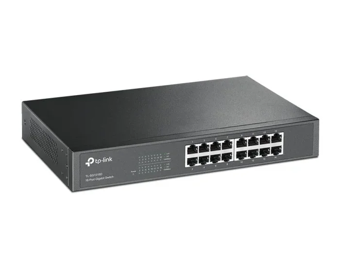 TP-Link TL-SG1016D Conmutador 16 Puertos Negro