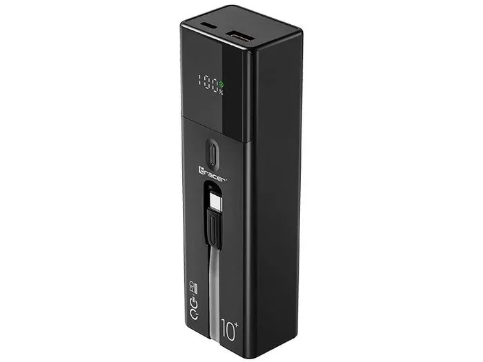 Tracer quant 10000mah 100w pd+qc, negro