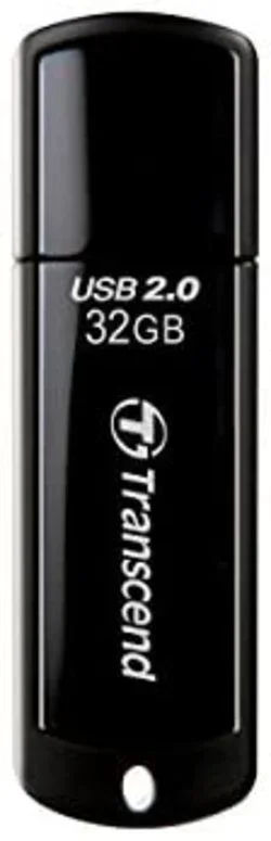 Transcend JetFlash 350 32GB USB 2.0 Unidad Flash Memoria Portátil Plug-and-Play para PC/Mac/Portátil – TS32GJF350