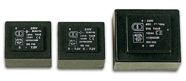 Transformador encapsulado 30va 1 x 15v / 1 x 2.000a