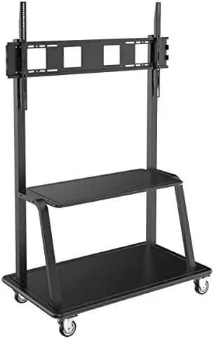 Tripp Lite DMCS60105XXDD Carro Rodante para Televisor de Servicio Pesado para Pantallas Planas de 60” a 105”, Ruedas con Bloqueo, Negro