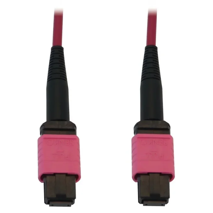 Tripp Lite N845B-03M-12-MG Cable de Fibra Óptica Multimodo 50µm / 125µm OM4 de 100G (12F MTP/MPO-PC H/H), LSZH, Magenta, 3 m 9.8 pies