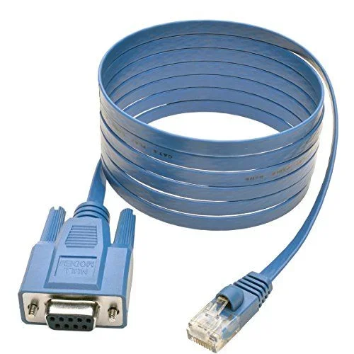 Tripp Lite P430-006 Cable de transferencia de RJ45 a puerto de consola serial Cisco DB9F de 1.83 m 6 pies