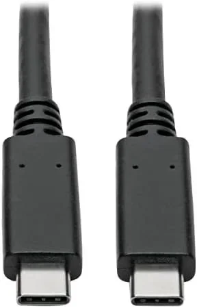 Tripp Lite U420-C03-G2-5A Cable USB-C (M/M) – USB 3.1, Gen 2 (10 Gbps), Especificación de 5A, Certificado USB-IF, Compatible con Thunderbolt 3, 0.91 m 3 pies
