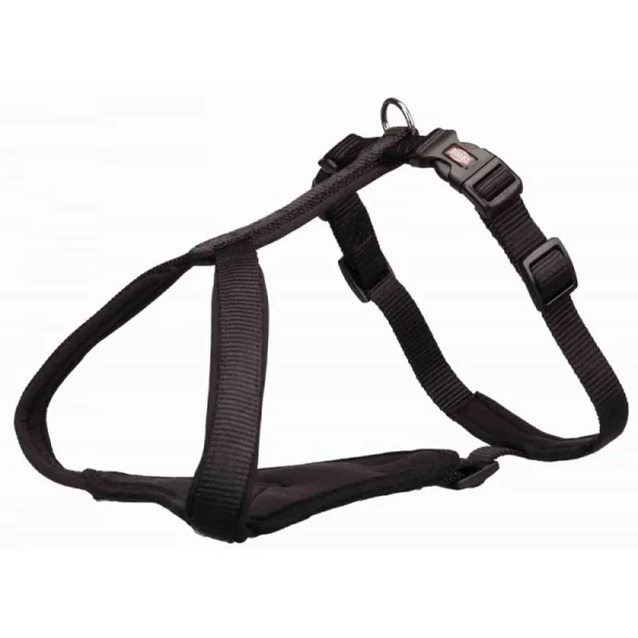 Trixie 1998301 Arnés-Y Premium, 40-45 cm/15 mm, Negro, S