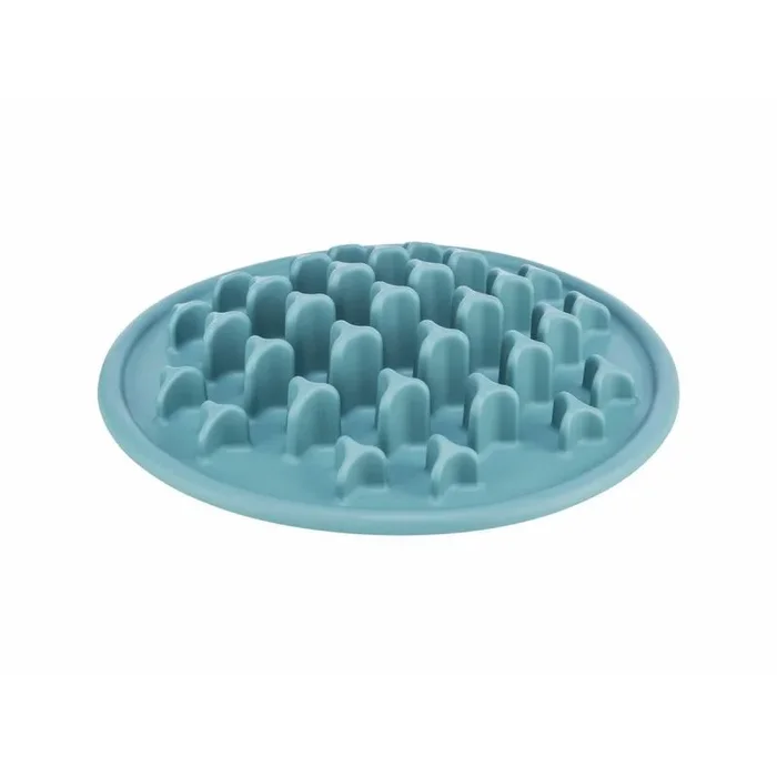 Trixie Slow Feeding Mantel para Alimento Pilares, Azul, ø 35 cm