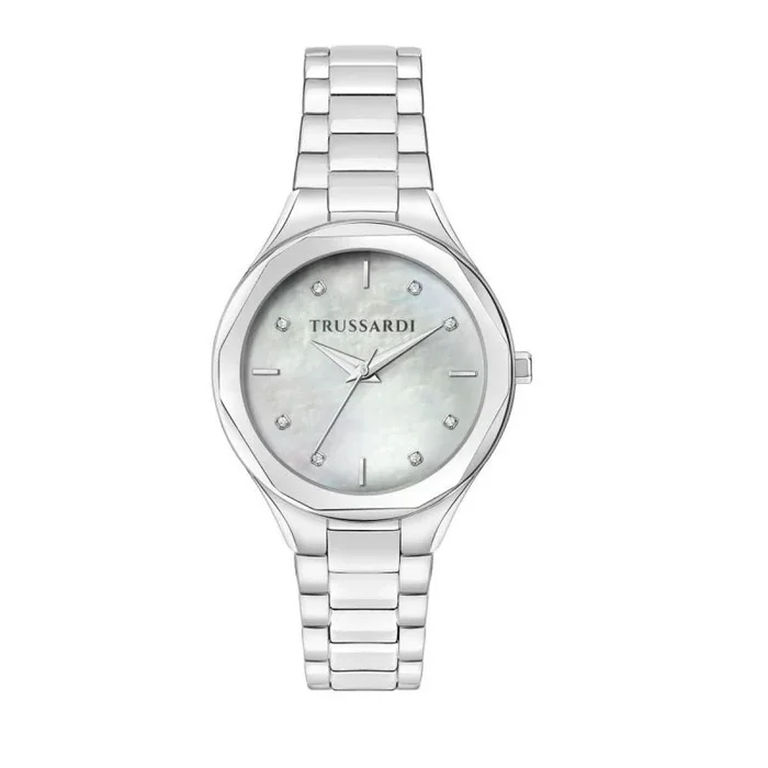 Trussardi Reloj Analógico para Mujeres de Cuarzo con Correa en Silicona R2453157502