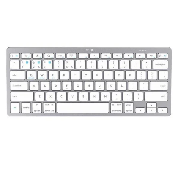 Trust 24652 teclado Universal Bluetooth QWERTY Italiano Plata
