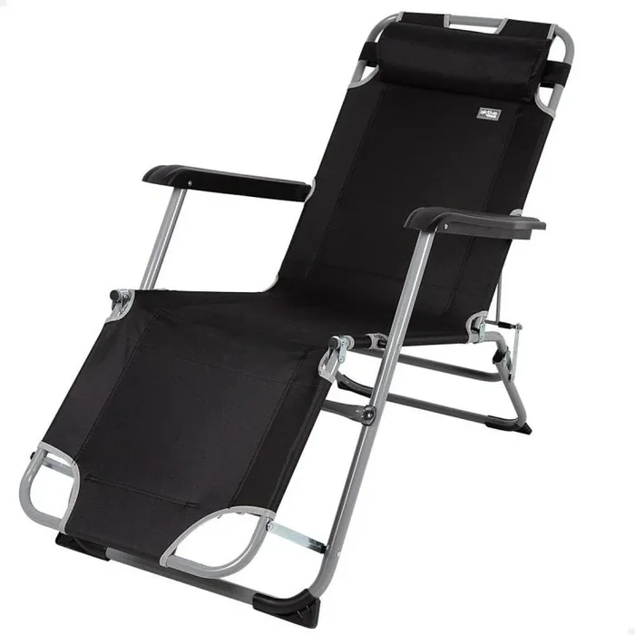 Tumbona aktive negro 153 x 33 x 47 cm