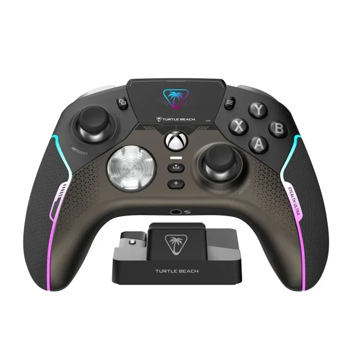 Turtle Beach Stealth Ultra Controlador de Juegos Inalámbrico con Base de Carga Rápida, Gatillos Ajustables y Pantalla de Comando para Xbox Series X|S, Xbox One y PC con Licencia Oficial para Xbox