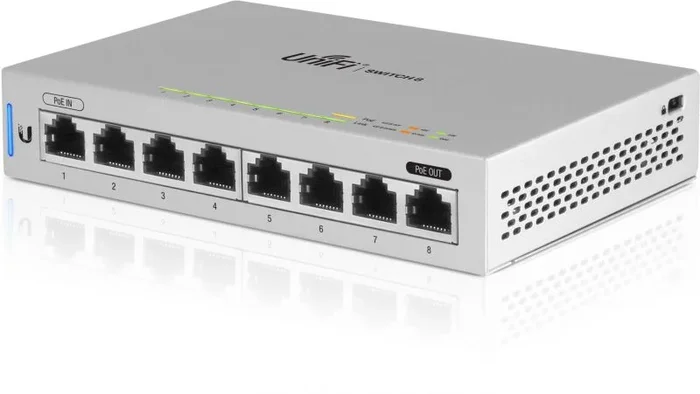 Ubiquiti Switch Unifi US-8-8 Puertos Gigabit Ethernet – Conmutador – Gestionado – PoE