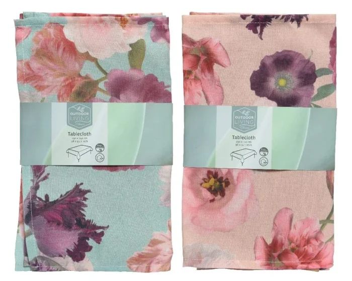 *ult. unidades* camino de mesa poliester estampado floral 150x32x0,50cm modelos surtidos