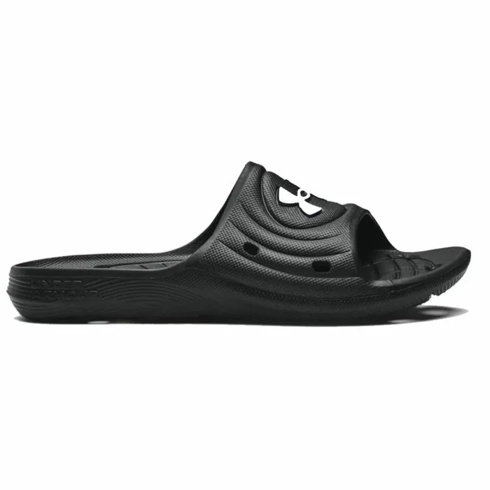 Under Armour Ua B Locker Iv Sl Sandalias de piscina para Hombre, Negro (Black / Black / White), 38.5 EU
