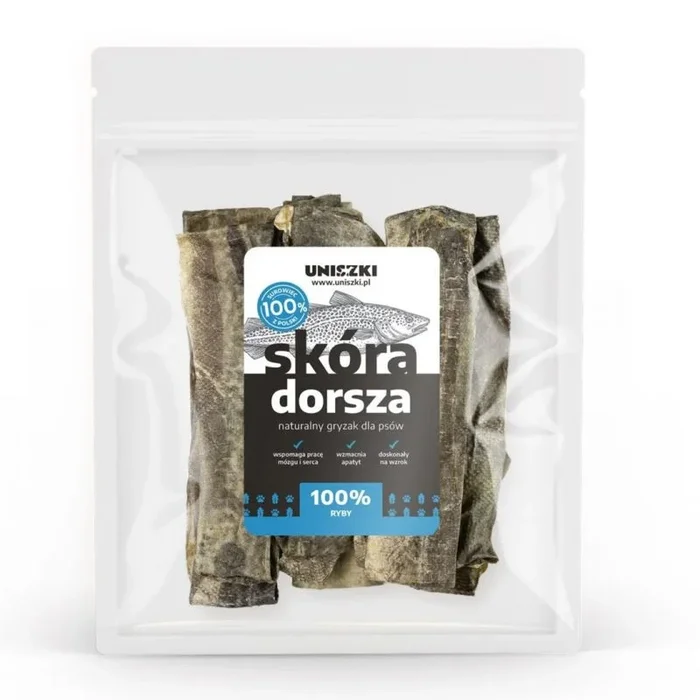 Uniszki piel de bacalao – golosina para perros – 100g