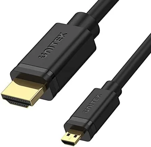 UNITEK Y-C182 cable HDMI 2 m HDMI tipo D (Micro) HDMI tipo A (Estándar) Negro