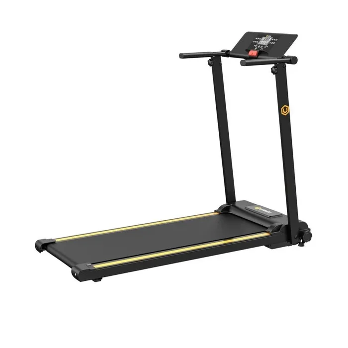 UREVO Foldi Mini cinta de correr para el hogar con aplicación, 2 en 1 almohadilla de caminar con doble absorción de impactos, ‎1 – 10 km/h, cinta de correr plegable con mando a distancia e indicador