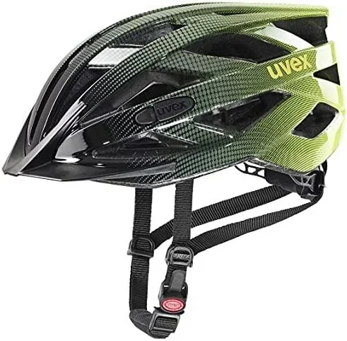 uvex i-vo, casco todoterreno ligero unisex, ajuste de talla individualizado, luz LED opcional, rhino, neon yellow, 56-60 cm