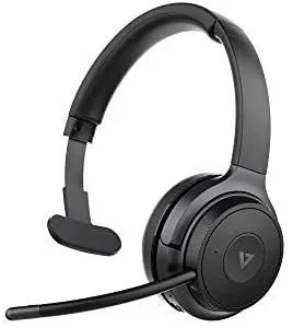 V7 HB605M auricular y casco Auriculares Inalámbrico De mano Oficina/Centro de llamadas USB Tipo C Bluetooth Negro, Gris